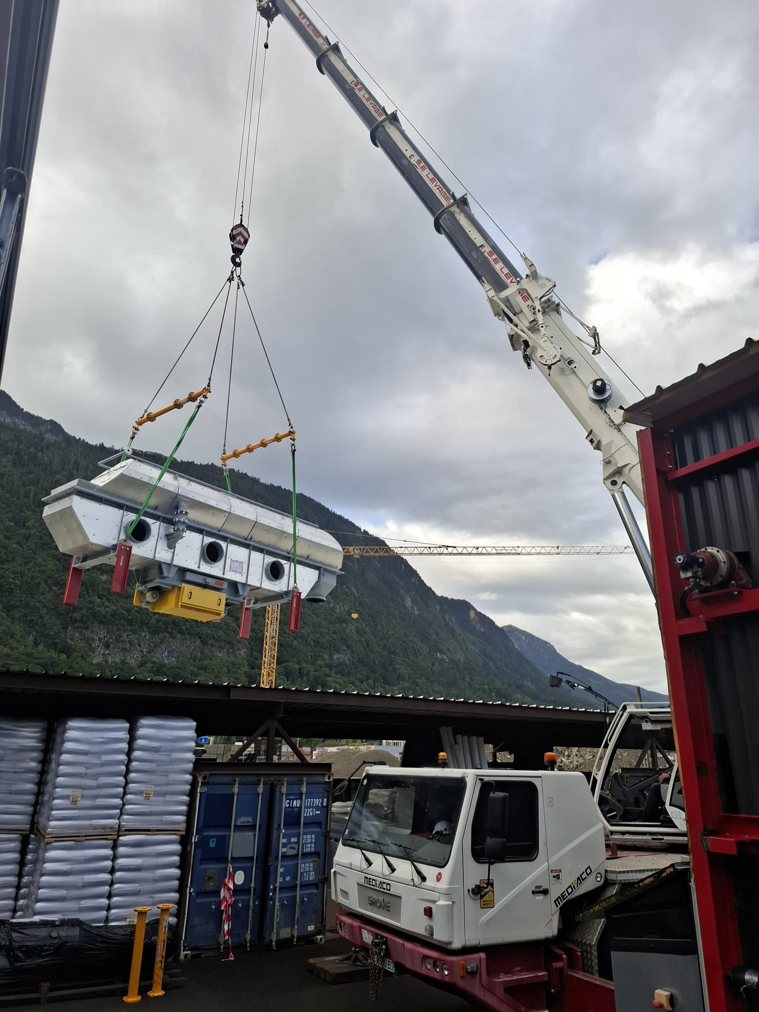 Installation ligne de séchage de copeaux de bois